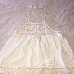 Medium white lace forever 21 halter top women’s